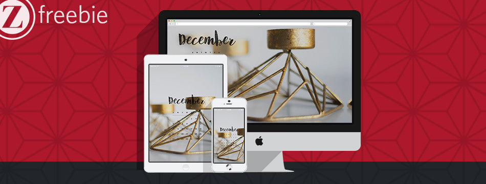 December Calendar: Digital Wallpaper Download