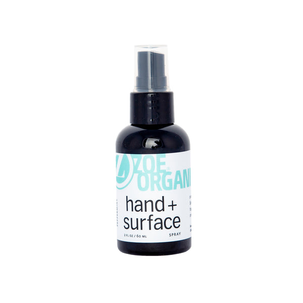 Zoe Organics Hand + Surface Spray Peppermint